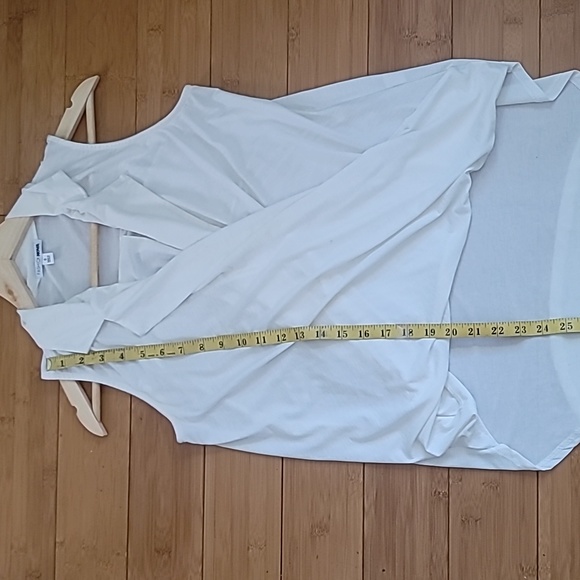 Blouse front wrap high low Fashion Nova SZ S - Picture 9 of 10